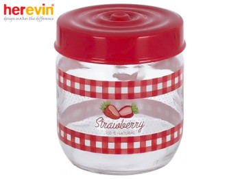 Банка Herevin Strawberry 425мл, 57654