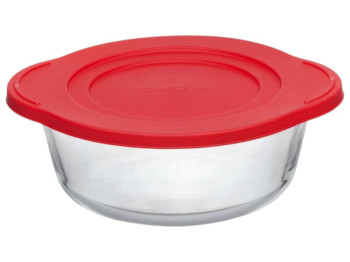 Кастрюля Pasabahce Borcam, стекло, круглая, с крышкой, цвет прозрачный, диаметр 23 см, 2.1 л