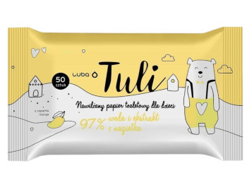 Туалетная бумага Luba Tuli детская, влажная, с клапаном, 97% воды и экстракт календулы, 50 штук