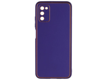 Чехол Leather Gold with Frame without Logo для Samsung  A03s 4G Цвет 9, Purple