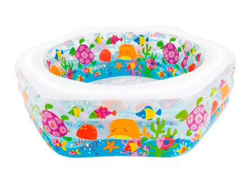 Бассейн детский надувной Океанский риф Swim Center. Intex 56493