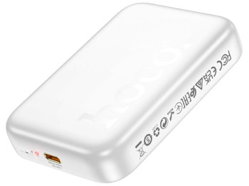 Универсальная мобильная батарея Power Bank Hoco J117A Esteem PD20W magnetic 10000mAh, цвет белый