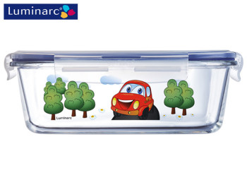 Контейнер пищевой Luminarc Pure Box Active Vroom квадратный 820мл Q0414