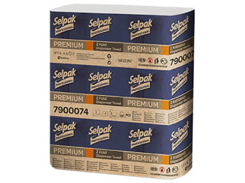 Полотенце бумажное Selpak Pro Premium W, 2-х слойные, 200шт