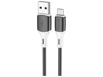 Кабель USB Borofone BX79 Silicone Micro 2.4A Колір Чорний