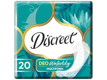 Прокладки гігієнічні Discreet Deo Water Lily, щоденні, без крилець, 1 крапля, 20шт