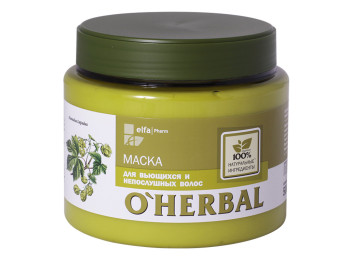 Органическая маска O’Herbal для вьющихся и непослушных волос 500мл