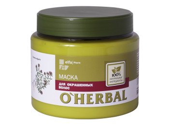 Органическая маска O’Herbal для окрашенных волос 500мл