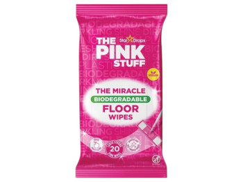 Серветки вологі для підлоги The Pink Stuff The Miracle Floor Wipes, біорозкладні, 20шт