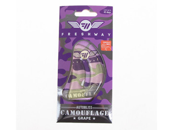 Освіжувач повітря рідкий Fresh Way "Camouflage AutoBliss" Grape 8мл