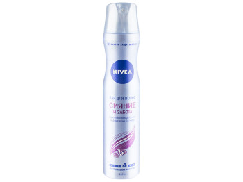 Лак для волосся Nivea "Сяйво і турбота" діамант.блиск, фіксація 24г, фактор захисту волосся 250мл