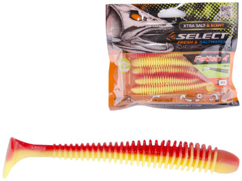 Приманка силіконова виброхвост їстівна Select Fetish 4 col.202 100мм (ціна за упаковку 5шт)