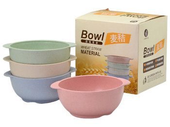 Супниці з пшеничного лушпиння Еко 14х11,5х5,5см (ціна за набір 4шт)