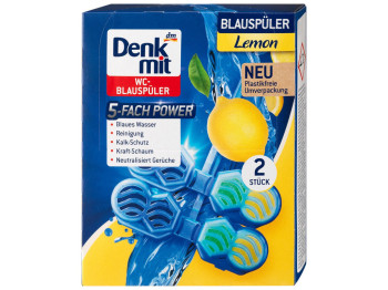 Туалетный блок для унитаза Denkmit Lemon, 2шт