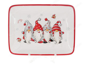 Блюдо керамическое Bonadi Гномы 20 см