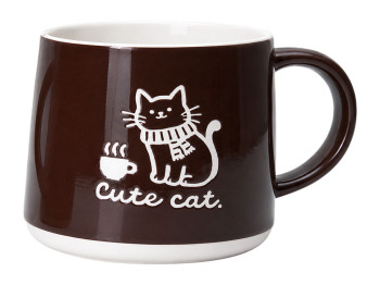 Чашка Limited Edition Coffee Buddy, фарфор, 380мл, цвет коричневый