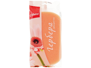 Губка банная поролоновая Chisto Гербера, 1шт