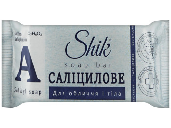 Мыло твердое Shik Салициловое, антибактериальное, для жирной и проблемной кожи, 140г