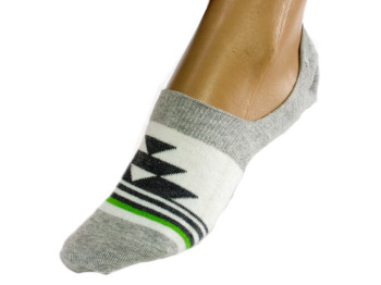 Шкарпетки-сліди чоловічі тонкі без гомілки 753, р.31 (45-46р.) (колір світло-сірий) Дюна