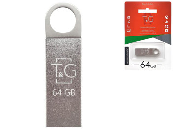 USB флеш-накопичувач T&G 64gb Metal 0.26, колір сталевий