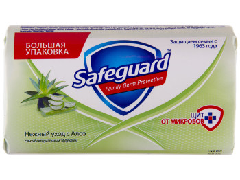 Мыло туалетное Safeguard Нежный уход с алоэ 125г