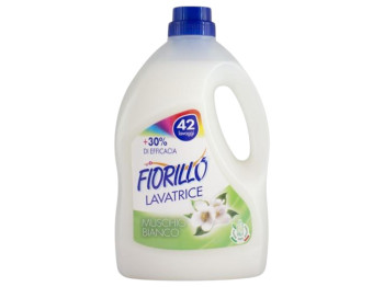 Гель для прання Fiorillo з ароматом білого мускусу, 42 цикли прання, універсальний, автомат, 2,5л