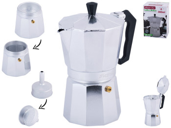 Кофеварка гейзерная Kamille из алюминия 300мл