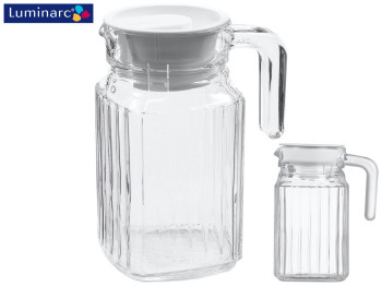 Кувшин с крышкой Luminarc Quadro низкий 500мл 50011/52012