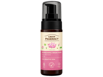 Пінка для вмивання Green Pharmacy Освіжаюча, з пантенолом, гліцерином та бетаїном, 150мл