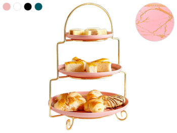 Підставка для фруктів та десерту триярусна