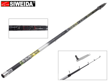 Вудка Siweida "Black Cat" скловолокно, 5 кілець, 4-секційна 4м 5-25г
