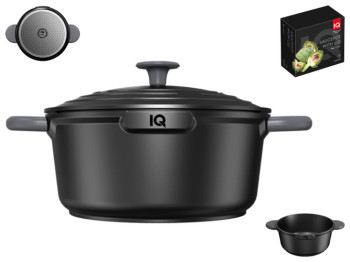 Каструля з кришкою IQ Be Creative алюмінієва, 18см, 1,7л, 6900069963169