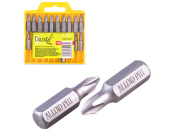 Набор бит магнитных для шуруповерта Alloid, PH1 25мм, S2, SB-25010 (цена за набор 20шт)