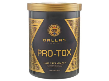 Крем-маска для волос Dalas Hair Pro-tox с кератином, колагеном и гиалуроновой кислотой 1л