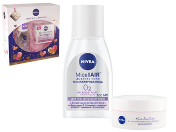 Набір подарунковий Nivea "Чутлива шкіра" (крем для обличчя 50мл, міцелярна вода 100мл)