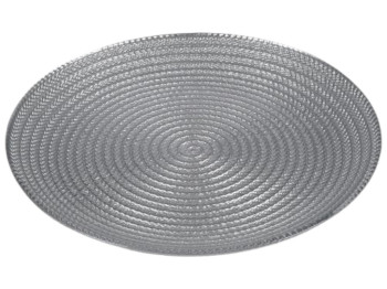 Блюдо Reef, скло, 26см, колір темно-сірий