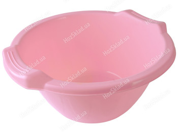 Миска кухонная Янтарь, 4,5л (цвет розовый) Консенсус