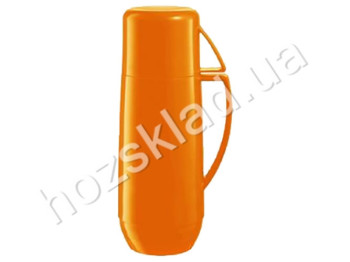 Термос с кружкой FAMILY COLORI 750мл оранжевый 91388