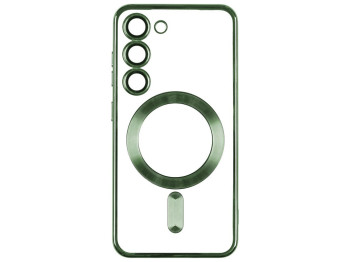 Чохол TPU Metallic Full Camera with Magsafe для Samsung Galaxy S23 Колір Green