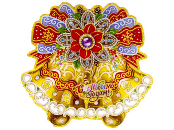 Декор новогодний Колокольчики 51x52см