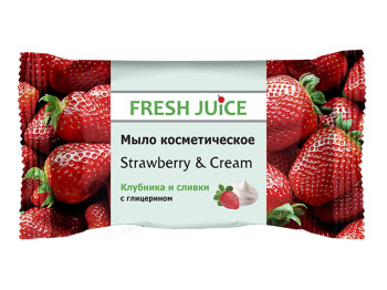 Мило косметичне Fresh Juice Strawberry&Cream полуниця і вершки 75г