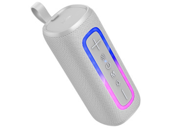 Колонка Hoco HC36, 10Вт, Bluetooth 5.4, 1200mAh, Type-C, пластик, 75×187×75мм, цвет серый