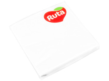 Салфетки "Рута" белые трехслойные 33x33см 20шт