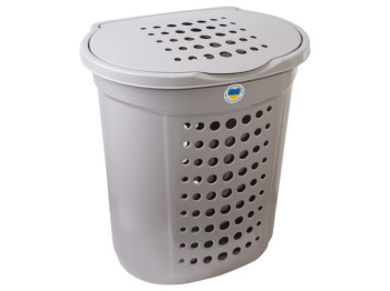 Кошик для білизни з кришкойю Ротанг, 50х39х59см, 60л (колір какао) 122053