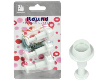 Плунжер кондитерский для печенья, мастики Round, 14x9см (цена за набор 3 предмета)