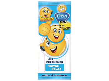 Освежитель воздуха Fresh Way "SMILES DRY" сухой листик Hawaii Relax