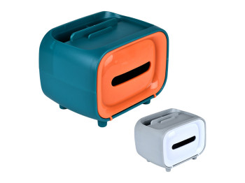 Диспенсер для салфеток, пластик, 20×14×15см