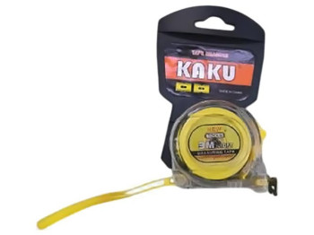 Рулетка с фиксатором, 3м, прозрачный корпус