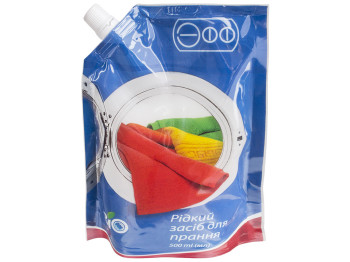 Средство для автоматической и ручной стирки белья ЭФФ Bio жидкое, универсальное, 500мл