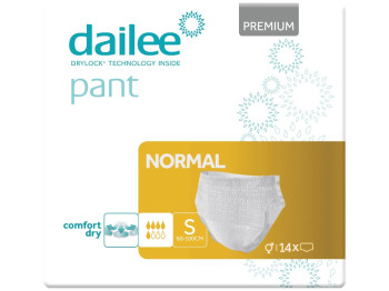 Підгузки-трусики для дорослих Dailee Pant Premium Normal S, 5 крапель, до 1300мл, 60-100см, 14шт